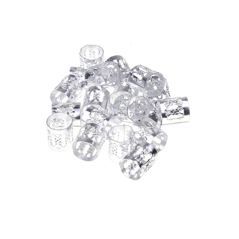 Kare Kind hair braid cuff gold and silver 200pcs - Kare & Kind 200x Aluminum Hair Cuffs - Image 3